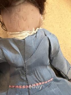 Antique French Jules verilingue Paris France 8 inch orig wig