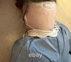 Antique French Jules verilingue Paris France 8 inch orig wig