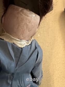 Antique French Jules verilingue Paris France 8 inch orig wig