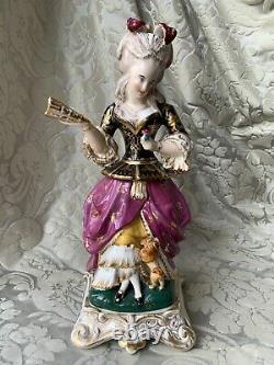 Antique French veilleuse porcelain tisaniere, early 1800s