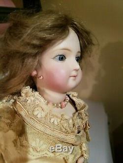 Antique French Poupee fashion bisque porcelain doll #4 17