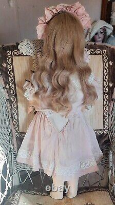 Antique French SFBJ 301 Bisque Head Doll 28in Beautiful