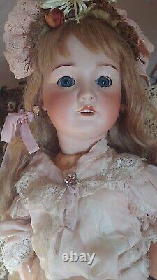 Antique French SFBJ 301 Bisque Head Doll 28in Beautiful