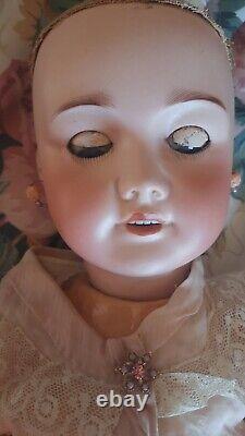 Antique French SFBJ 301 Bisque Head Doll 28in Beautiful