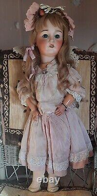 Antique French SFBJ 301 Bisque Head Doll 28in Beautiful