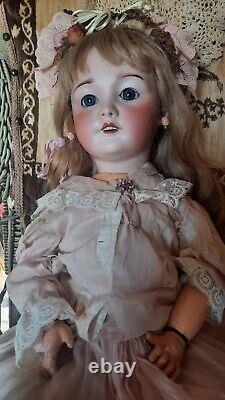 Antique French SFBJ 301 Bisque Head Doll 28in Beautiful