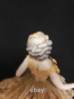 Antique Galluba and Hoffman Glazed Porcelain Ballerina Doll with Movable Arms, B