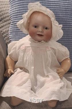 Antique Georgene Averill 21 inch Baby Doll. 1926. Bisque head Bonnie Babe