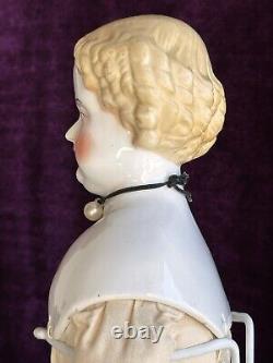 Antique German 11.5 Petite Blonde China Shoulder Head Doll