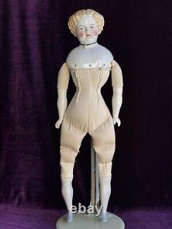 Antique German 11.5 Petite Blonde China Shoulder Head Doll