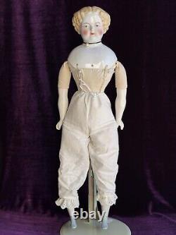 Antique German 11.5 Petite Blonde China Shoulder Head Doll