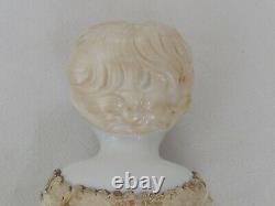 Antique German 17 Blonde China Head c. 1860 original Clothes