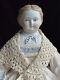 Antique German 19 Kling Dresden Parian Male Doll Styled As Female China Doll