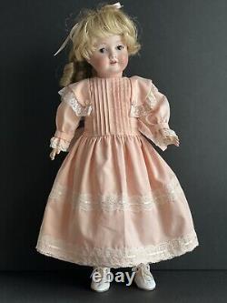 Antique German 20 C M Bergmann 1916 Bisque Head Doll