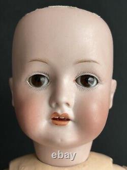 Antique German 20 C M Bergmann 1916 Bisque Head Doll