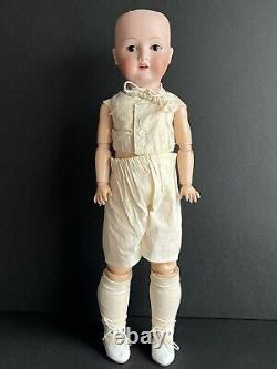 Antique German 20 C M Bergmann 1916 Bisque Head Doll