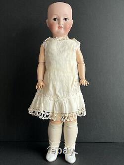 Antique German 20 C M Bergmann 1916 Bisque Head Doll