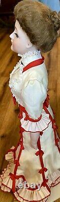 Antique German 21 Closed Mouth Gibson Girl Kestner Great Outfit Perfect