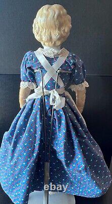 Antique German 22 ABG Alt Beck & Gottschalk 890 Blonde China Head Leather Doll