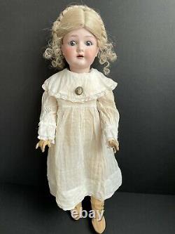 Antique German 22 Bergmann Waltershausen 1916 Bisque Head Doll