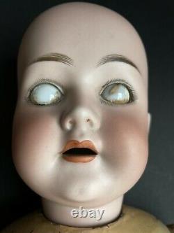 Antique German 22 Bergmann Waltershausen 1916 Bisque Head Doll