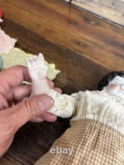Antique German 22 China Head Doll Germany 6, with a lot of clothes