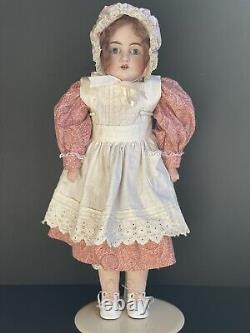 Antique German 22 Kestner 154 Dep Bisque Shoulder Head Doll