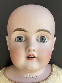 Antique German 22 Kestner 154 Dep Bisque Shoulder Head Doll