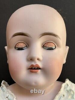 Antique German 22 Kestner 154 Dep Bisque Shoulder Head Doll