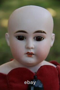 Antique German 22 Louis Wolf 2015 Turned Bisque Shoulder Head Doll