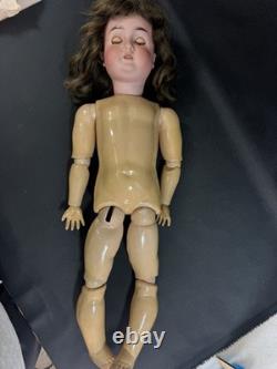 Antique German 25.5 Karl Hartman Square Teeth Doll/ Excellent Comp Body
