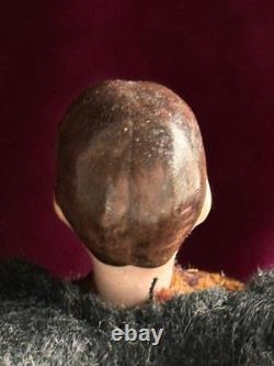 Antique German 6.25 Bisque Miniature Dollhouse Male Mustache Gentleman Doll