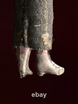 Antique German 6.25 Bisque Miniature Dollhouse Male Mustache Gentleman Doll