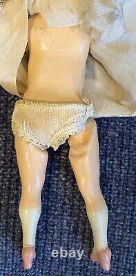 Antique German 7 1/2 Mystery Bisque Mignonette Doll On Teenage Body