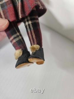 Antique German 9 Bisque Scottish Boy Porcelain Doll Open & Close Eyes Teeth