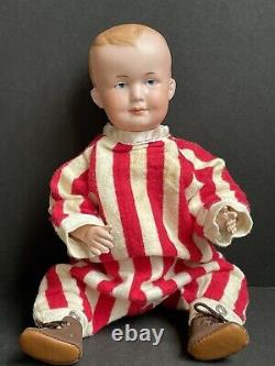 Antique German Armand Marseille 500 12 Bisque Head Character Boy Doll