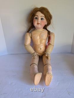 Antique German Bisque Doll S&H 1009 Dep ST 24 In For French Market