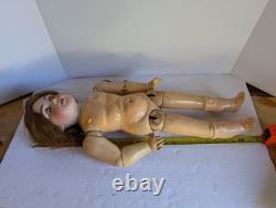 Antique German Bisque Doll S&H 1009 Dep ST 24 In For French Market