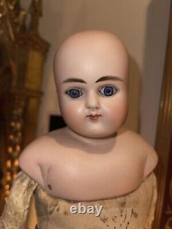 Antique German Bisque Head Doll ABG Alt Beck And Gottschalk # 639 Leather Body