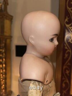 Antique German Bisque Head Doll ABG Alt Beck And Gottschalk # 639 Leather Body