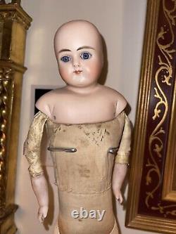 Antique German Bisque Head Doll ABG Alt Beck And Gottschalk # 639 Leather Body