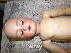 Antique German Bisque Head Doll H Handwerck Simon Halbig 29