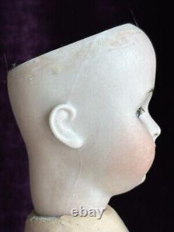 Antique German Bruno Schmidt 17 Bisque Head Girl Doll