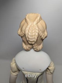Antique German China Head Doll (1840s 1890s) Rare Hairstyle, Molded Blonde