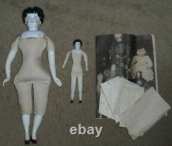 Antique German China Head Porcelain Doll With Doll Plans