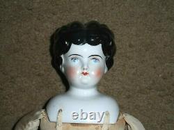 Antique German China Head Porcelain Doll With Doll Plans