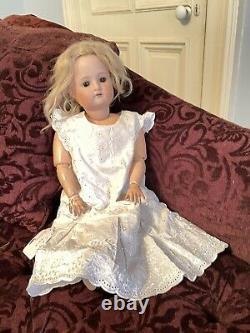 Antique German Cuno Otto Dressel 1912-4 Bisque Head Doll 22 Tall