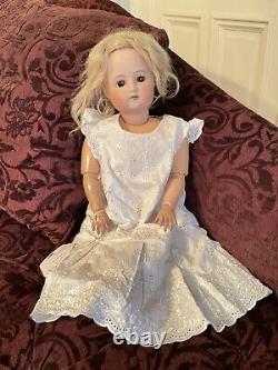 Antique German Cuno Otto Dressel 1912-4 Bisque Head Doll 22 Tall