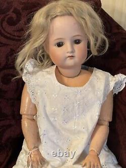 Antique German Cuno Otto Dressel 1912-4 Bisque Head Doll 22 Tall