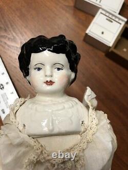 Antique German Doll 14 Porcelain Doll With Doll Clothing